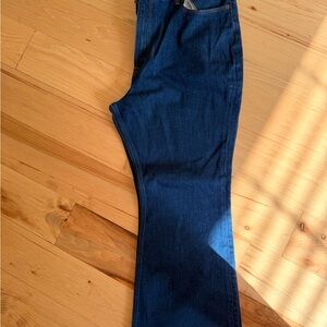 Abercrombie & Fitch Dark Blue high rise vintage flare jeans